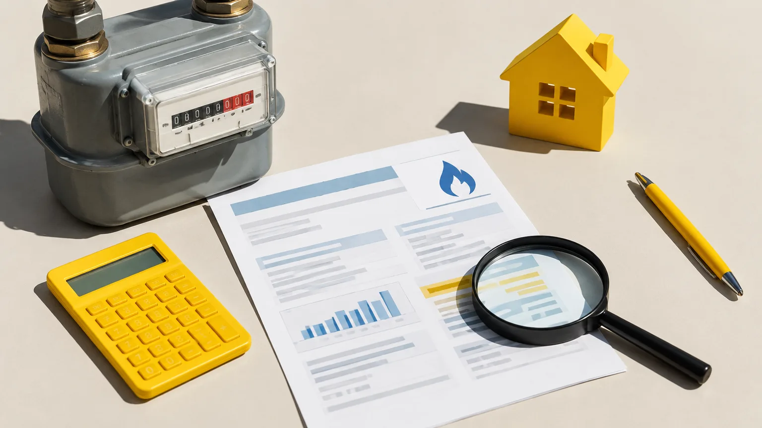 Illustrative image: how to read a natural gas bill