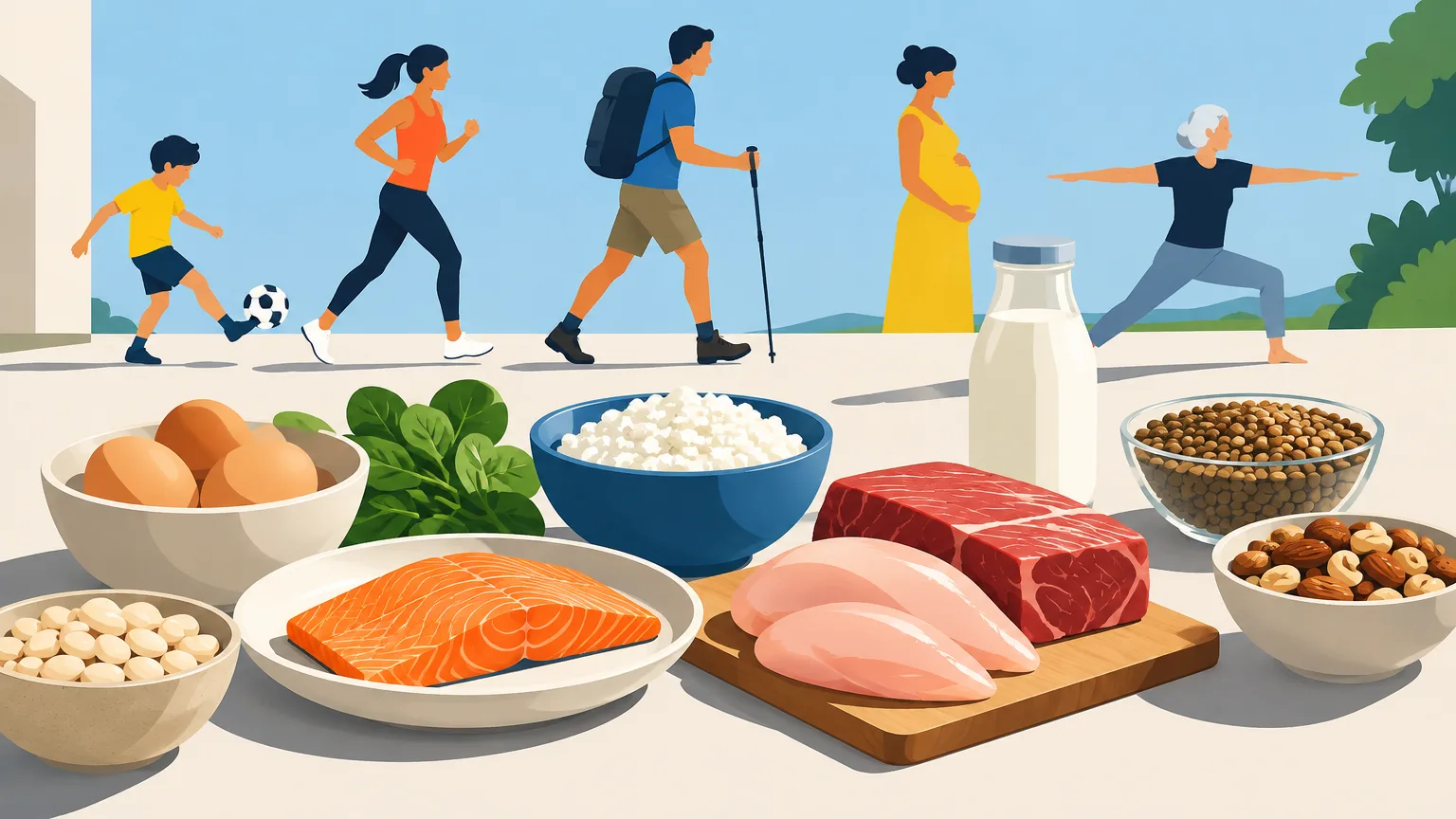 Illustrative image: daily protein needs