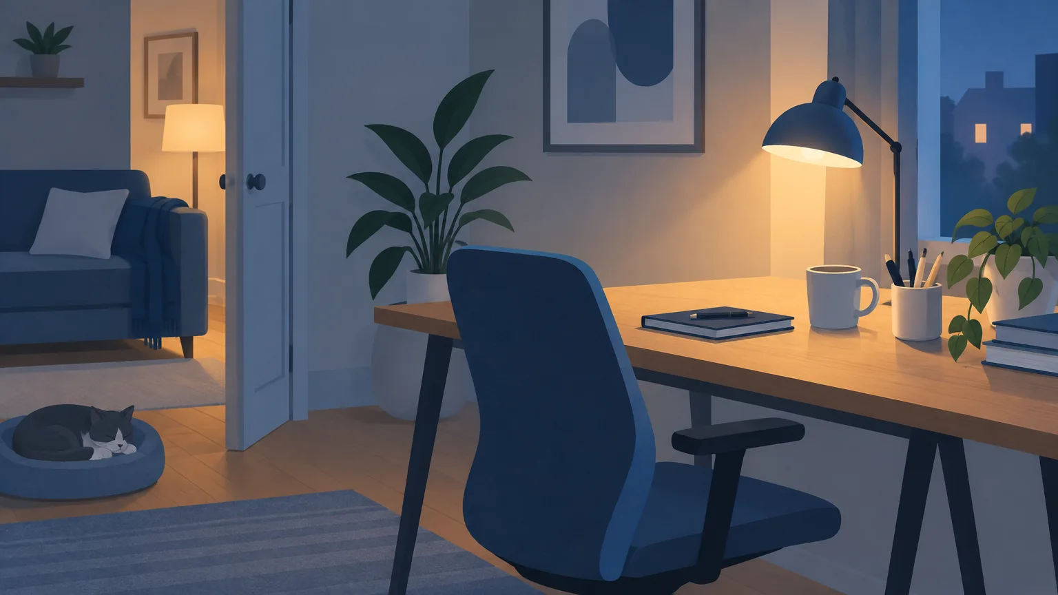 Illustrative image: work from home boundaries